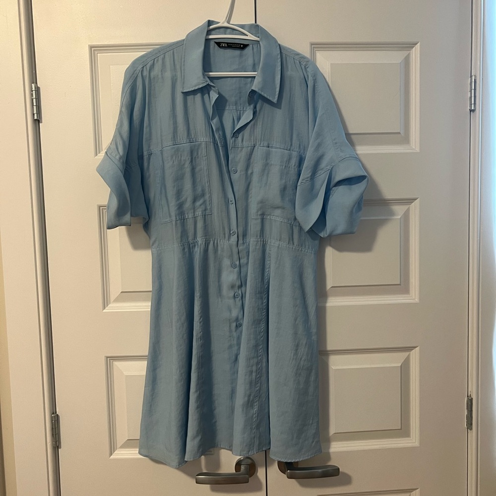 Zara Light Blue Mini Dress XXL